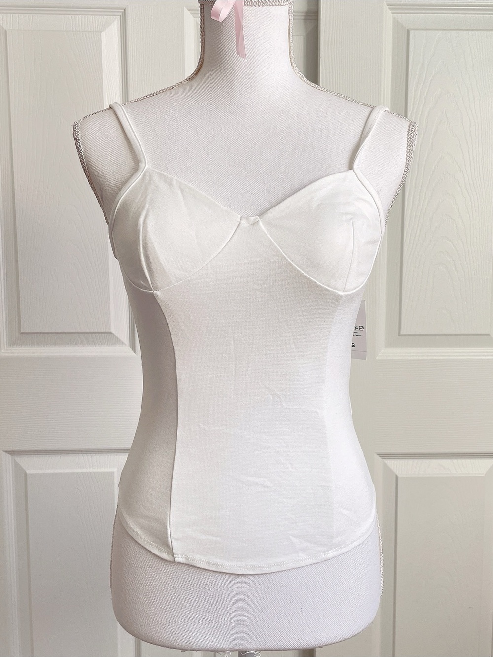 White Bustier Cami Top